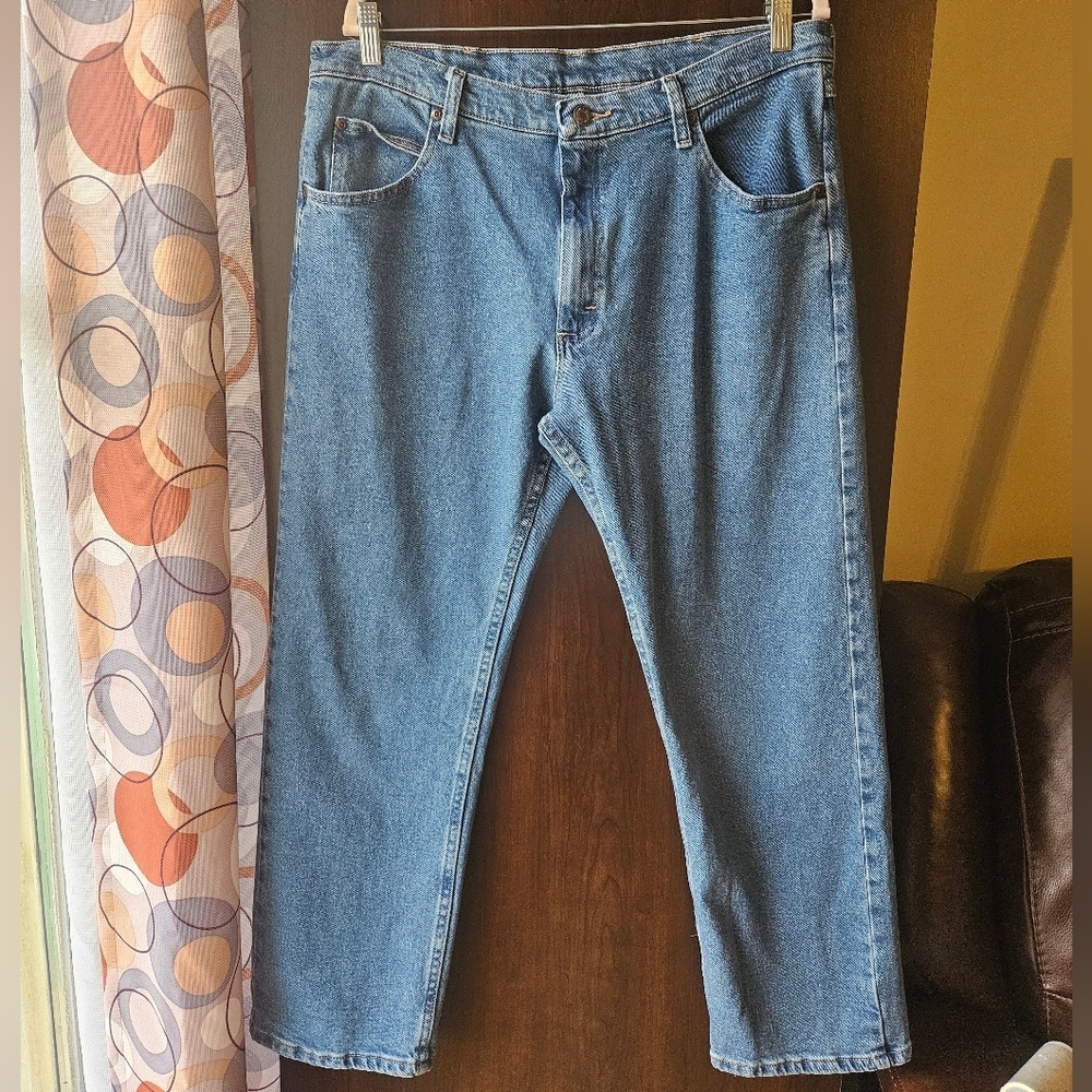 Wrangler Classic Blue Men's Jeans 36 × 29
